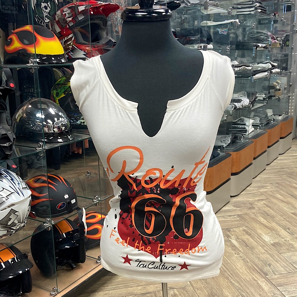 Women’s TruCulture White Route 66 Tee